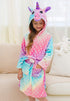Unicorn Dots Bathrobe bathrobe Little Palace Store